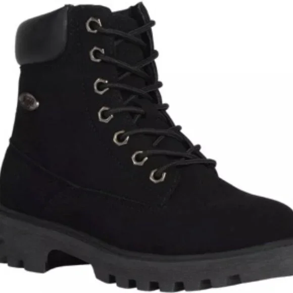 Lugz WEMPHD 001 Lugz Women's Empire Hi Lace Up Work Boots Ankle Black Size 7 - Picture 2 of 5